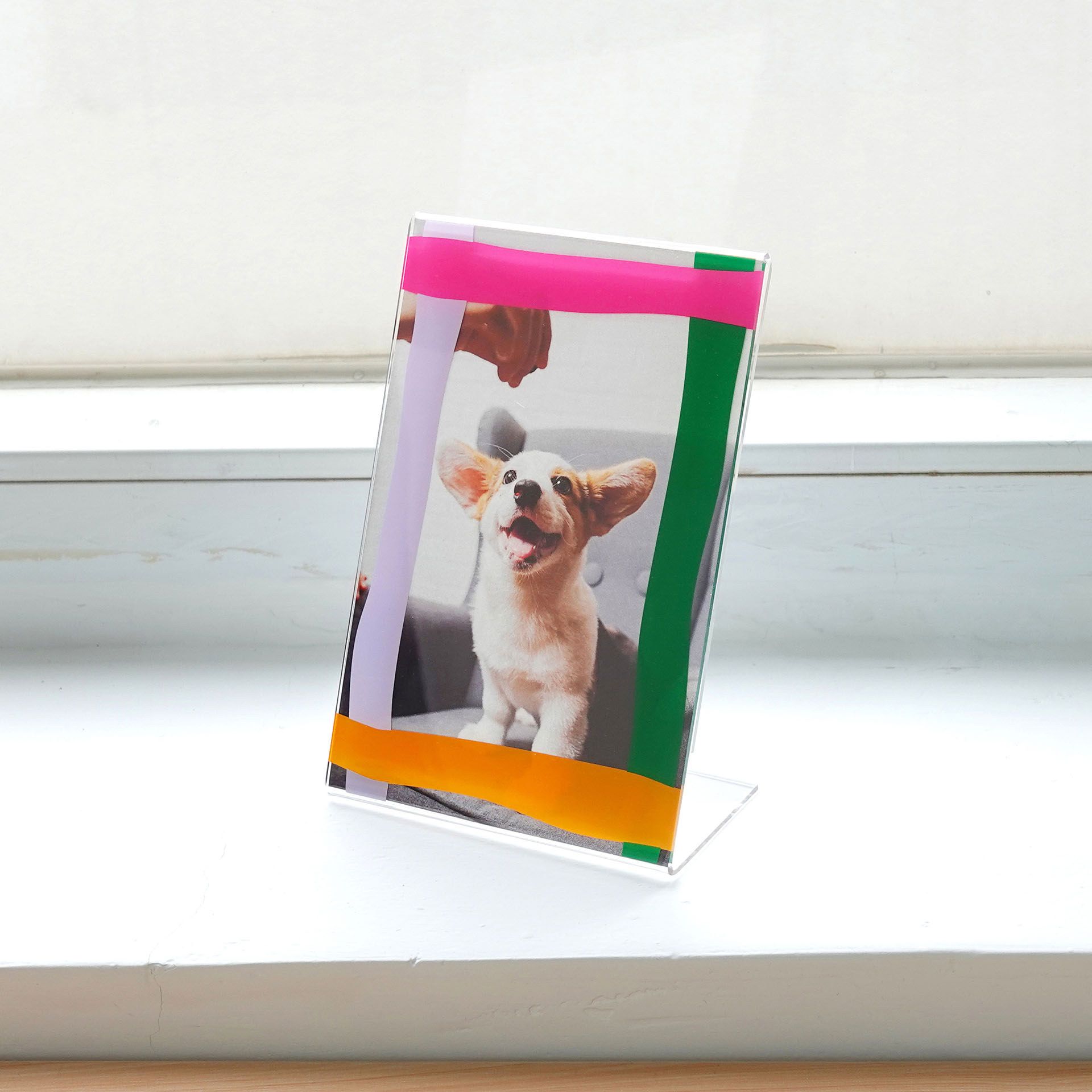 WB-2213P - 4x6” Doodle Stripes Frame (Portrait)